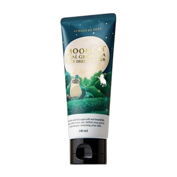 Moon Cat Real Green Tea Pore Deep Cleanser