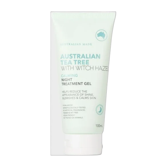 Australian Tea Tree With Witch Hazel Calming Night Treatment Gel