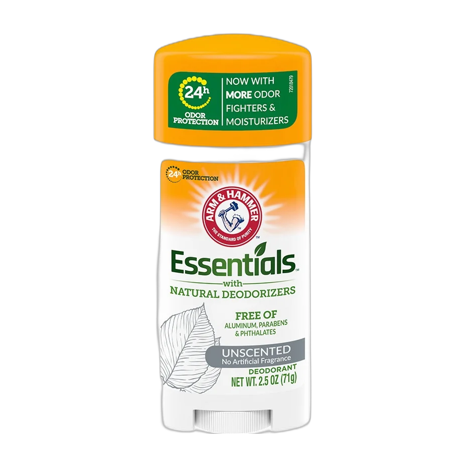 Essentials With Natural Deodorizers, Deodorant, Unscented