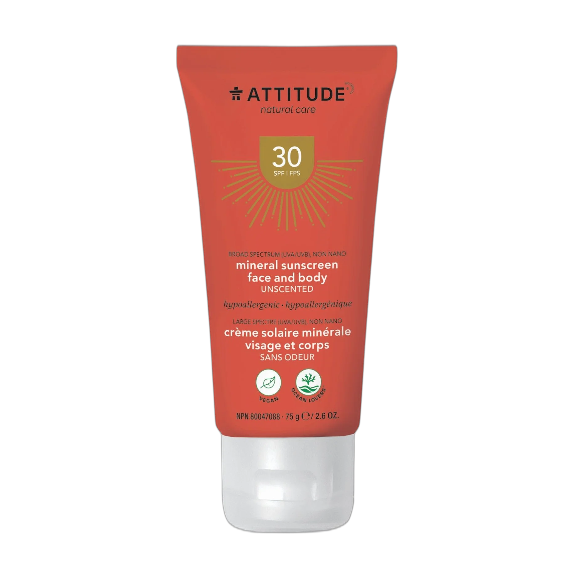 Mineral Sunscreen Face And Body Unscented