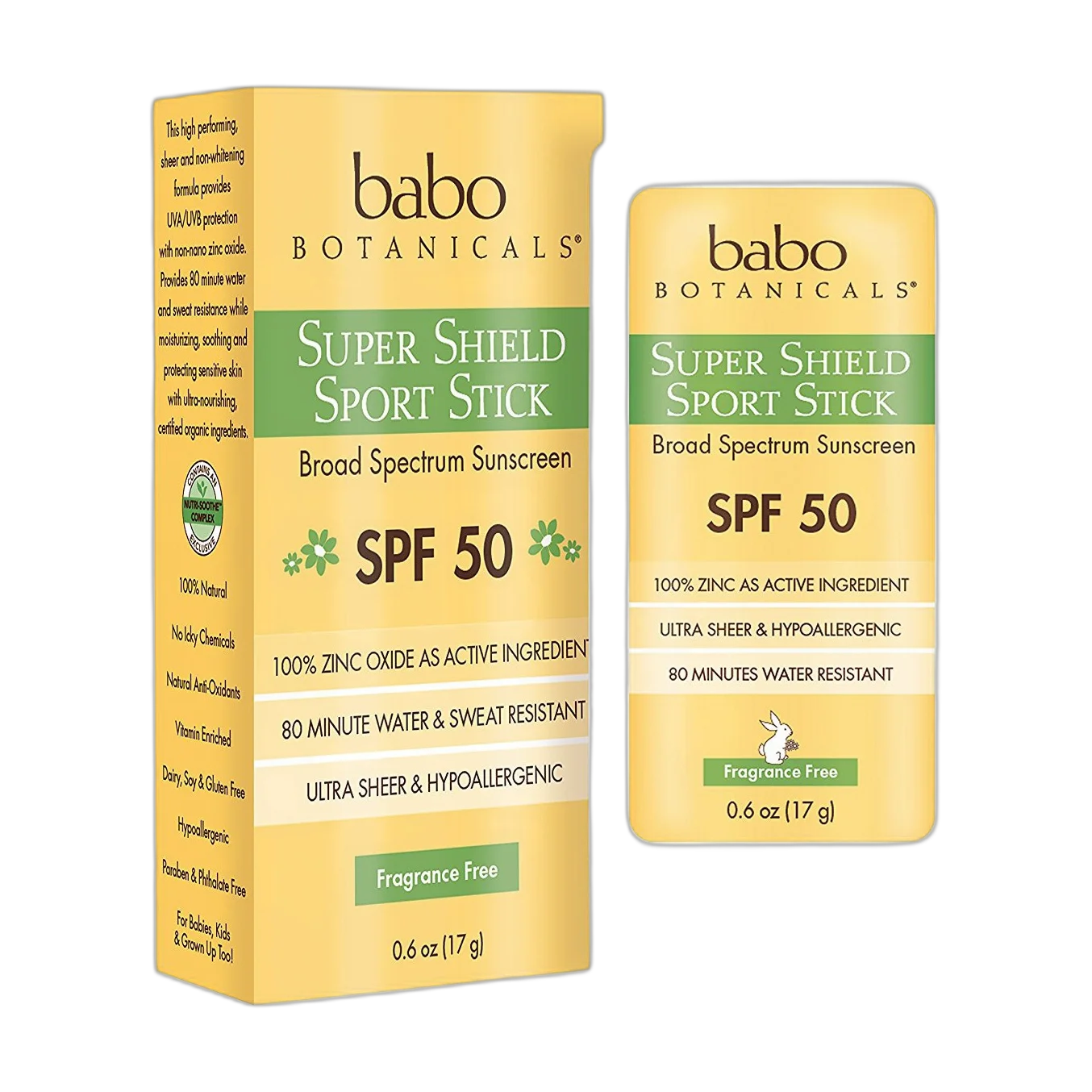 Super Shield Non-Nano Zinc SPF 50 Fragrance Free Mineral Sunscreen