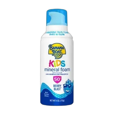 Kids Mineral Foam Sunscreen SPF 50, Berry Blast