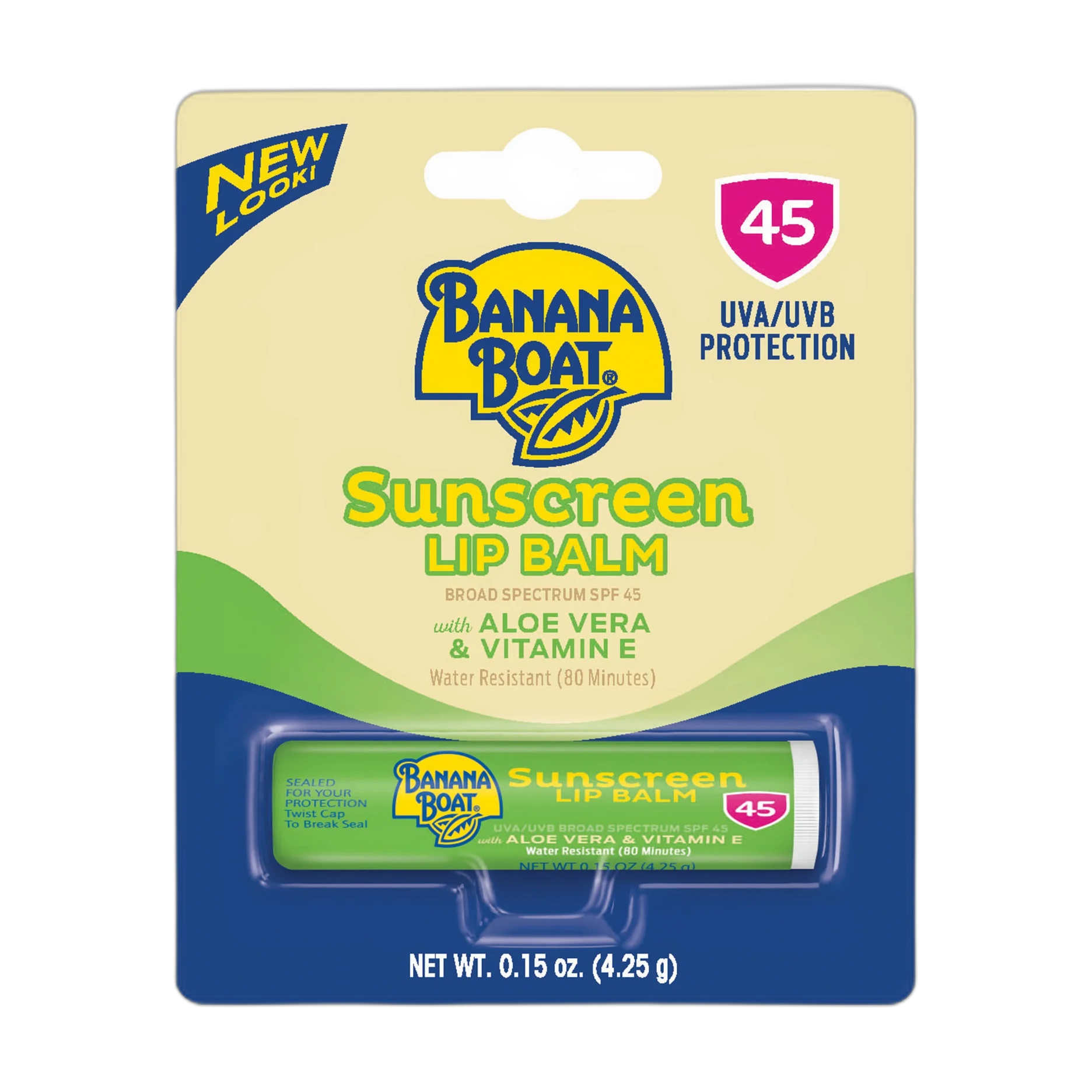 Unscreen Lip Balm Spf 45, Aloe Vera & Vitamin E