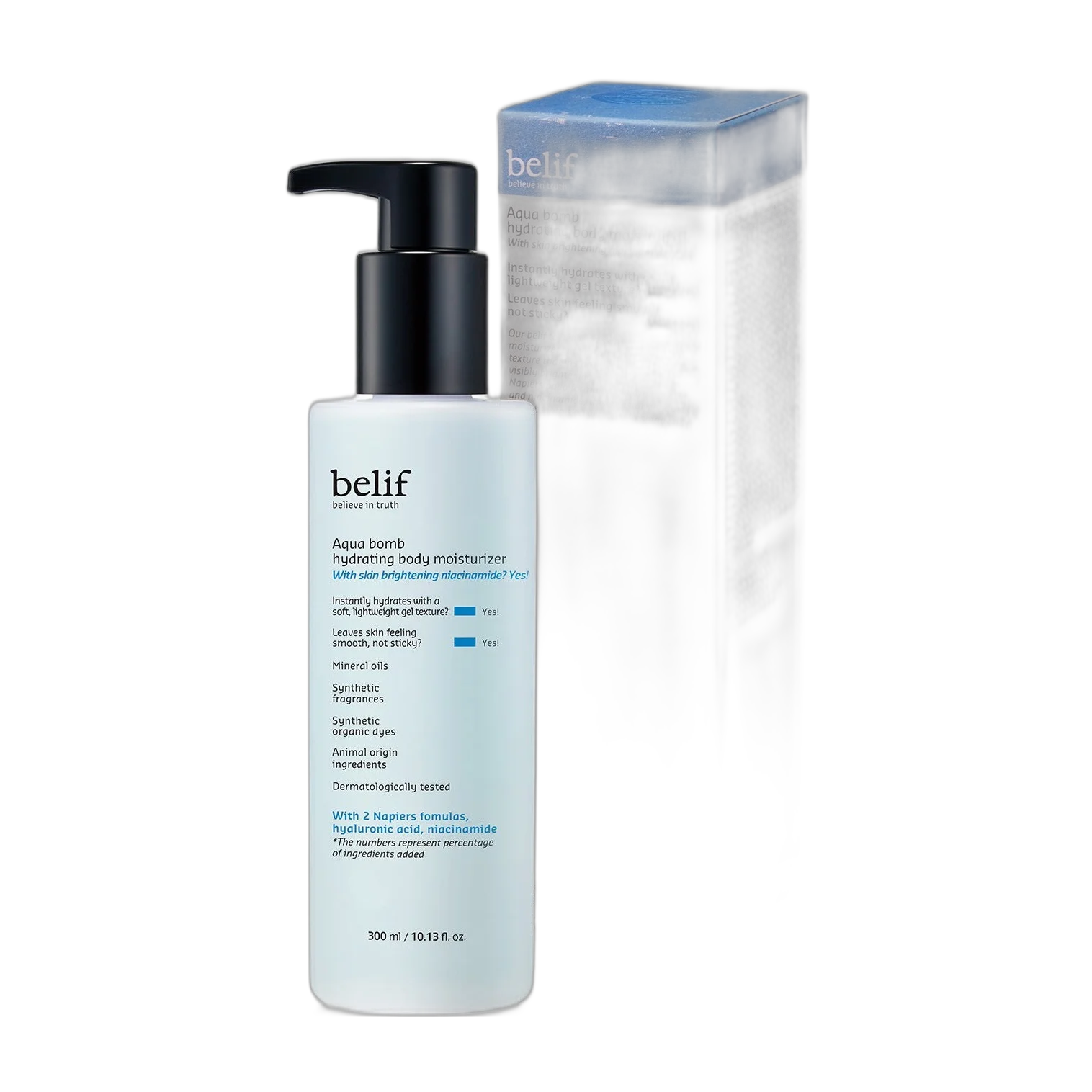 Aqua Bomb Hydrating Body Moisturizer With Niacinamide And Hyaluronic Acid