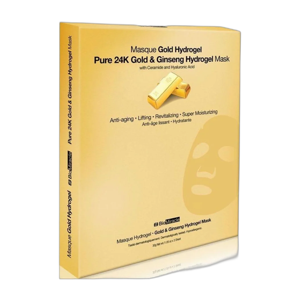 Pure 24K Gold & Ginsenf Hydrogel Mask