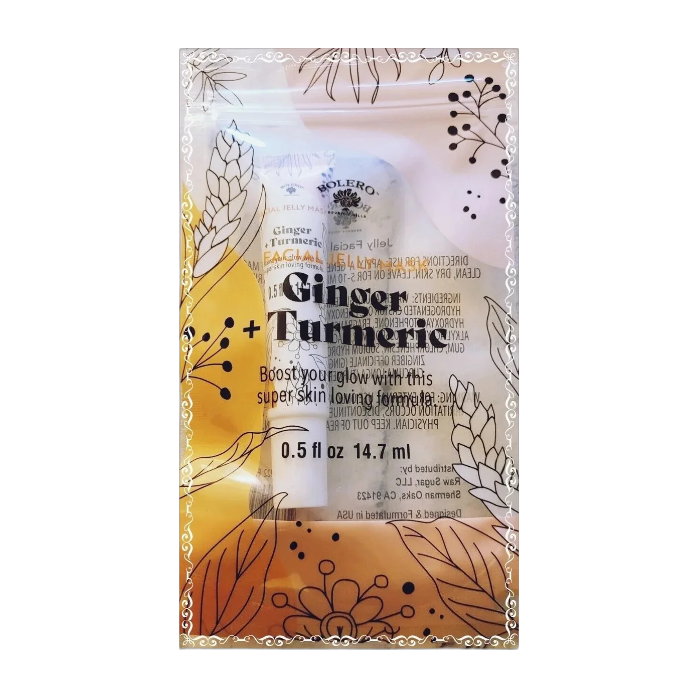 Ginger And Tumeric Facial Jelly Mask