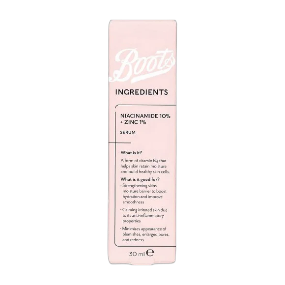 Ingredients Niacinamide 10% + Zinc 1% Serum