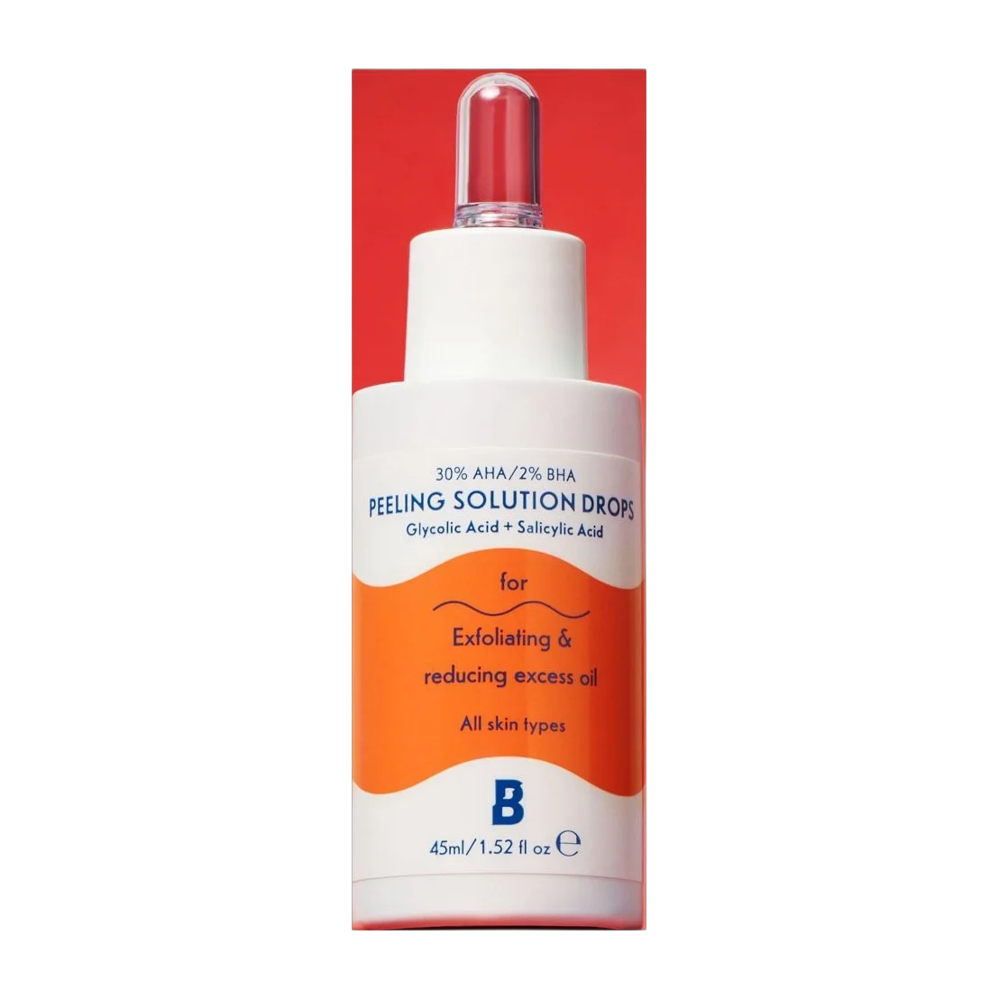30% AHA / 2% BHA Peeling Solution Drops With Glycolic Acid And Salicylic Acid