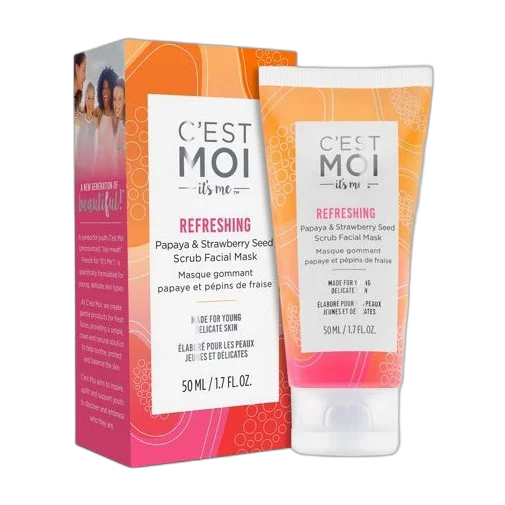 Refreshing Papaya & Strawberry Seed Scrub Facial Mask
