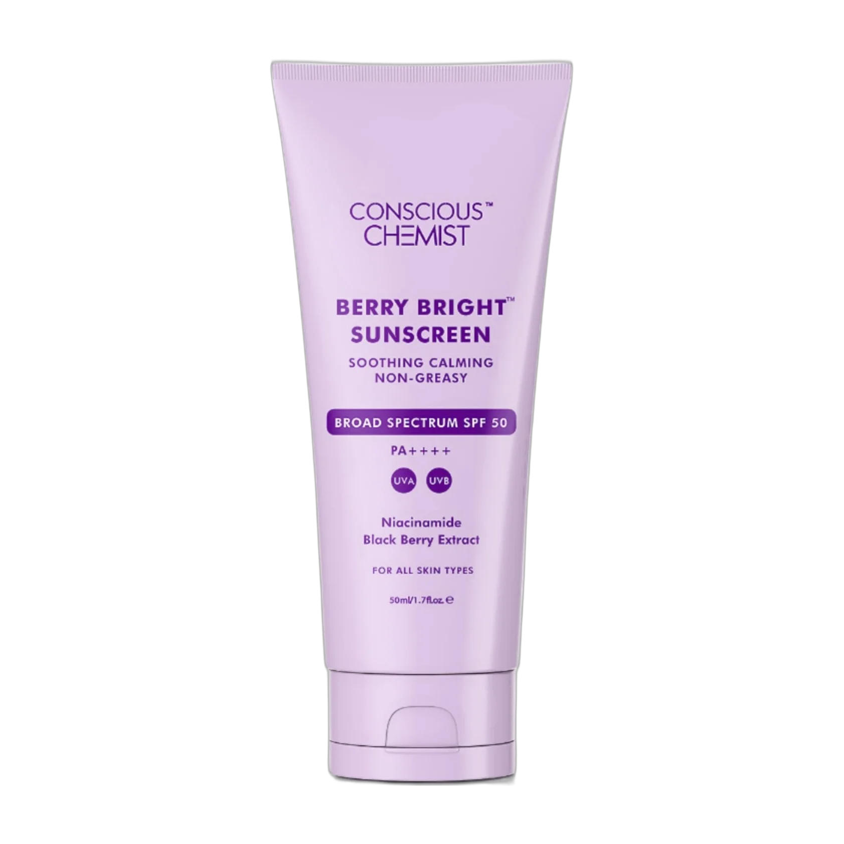 Berry Bright Sunscreen | SPF 50 Pa ++++ | Radiance Boost, Non-greasy