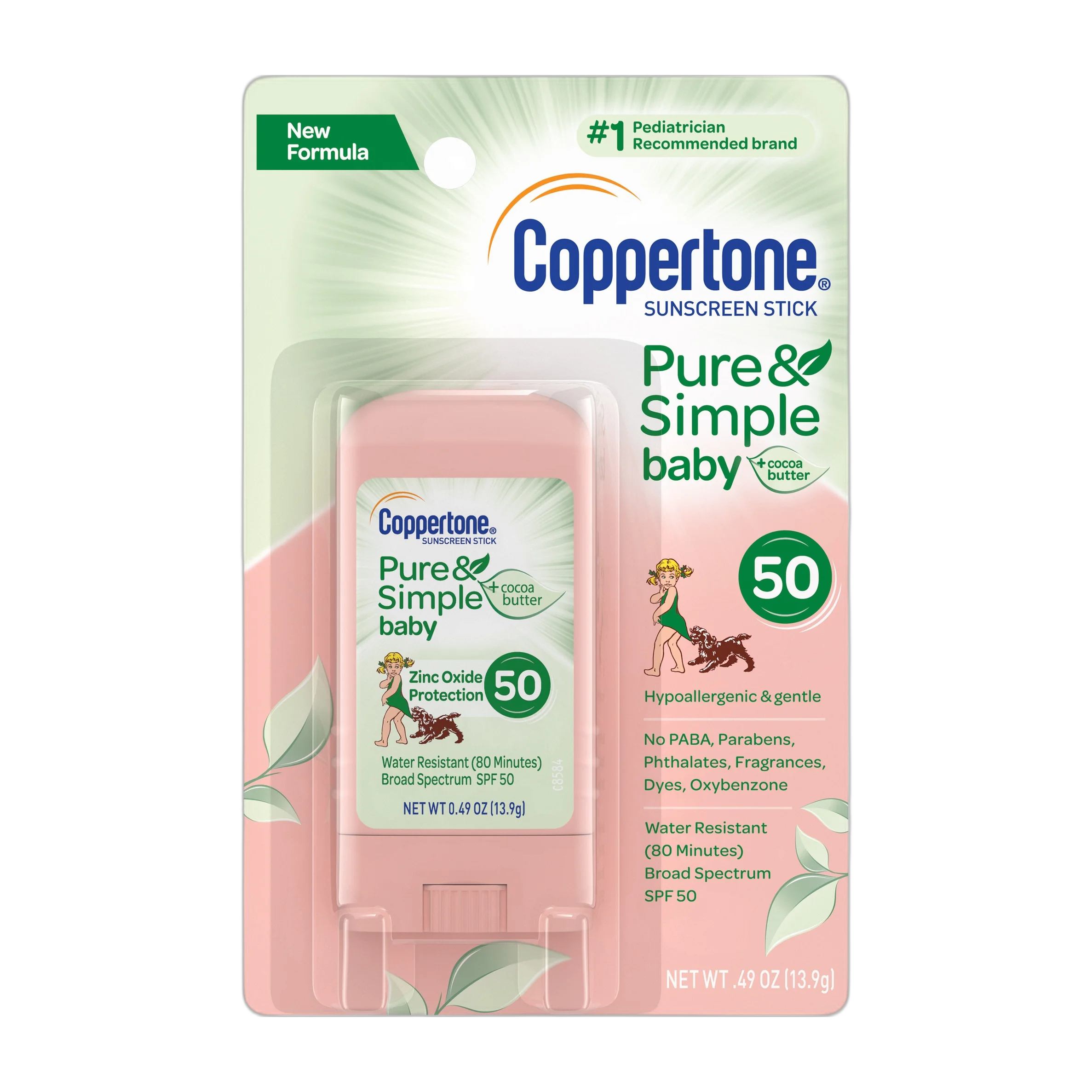 Pure & Simple Baby + Cocoa Butter Zinc Oxide Protection Sunscreen Stick