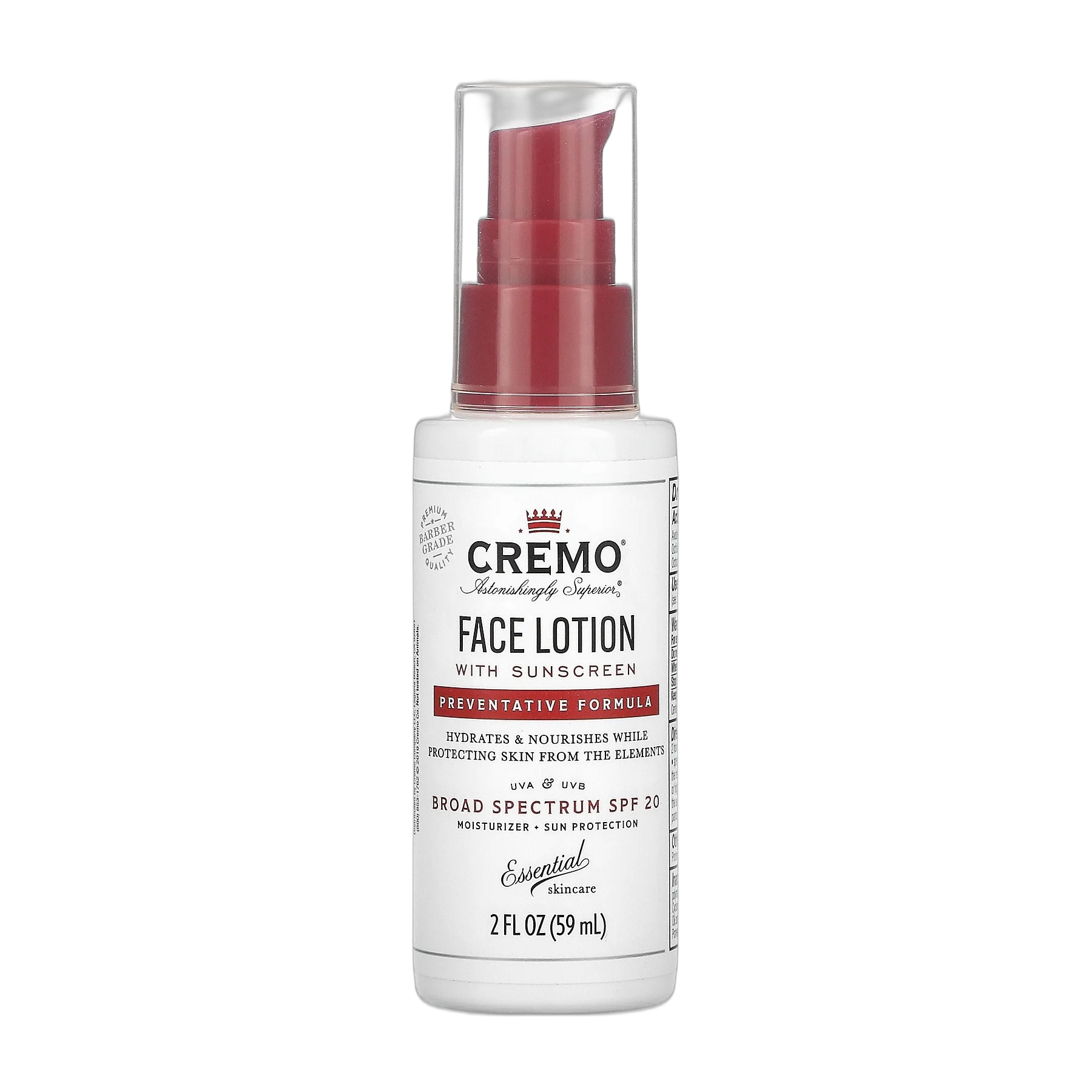 Face Lotion With Sunscreen, Preventative Formula, SPF 20