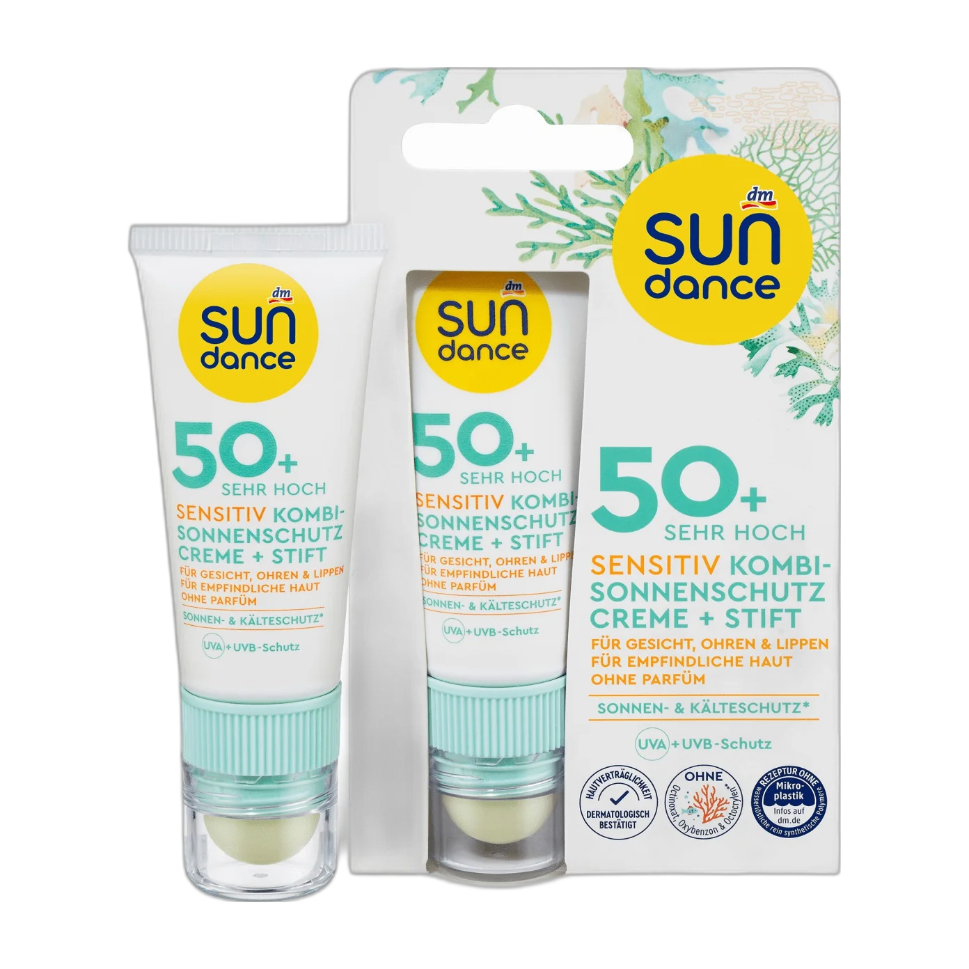 Sundance 50+ Serh Hoch Sensitiv Kombi Sonnenschutz Creme + Stift
