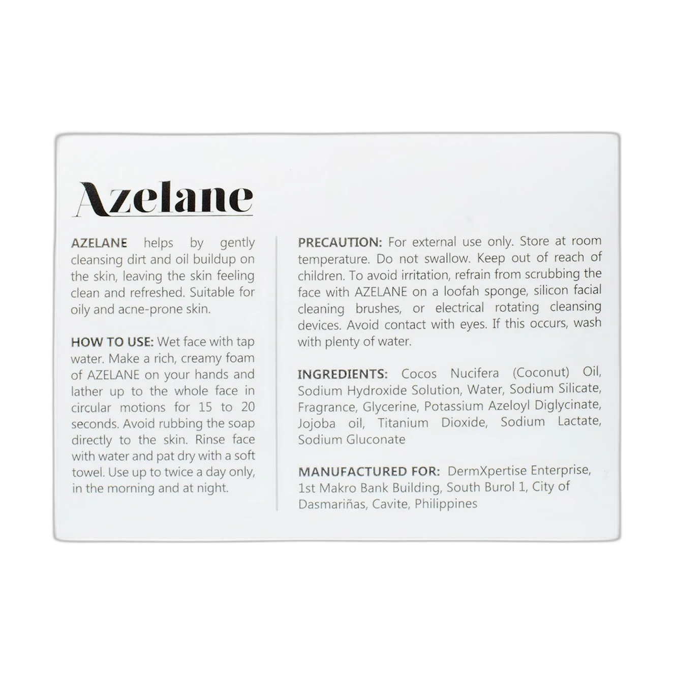 Azelane Soap