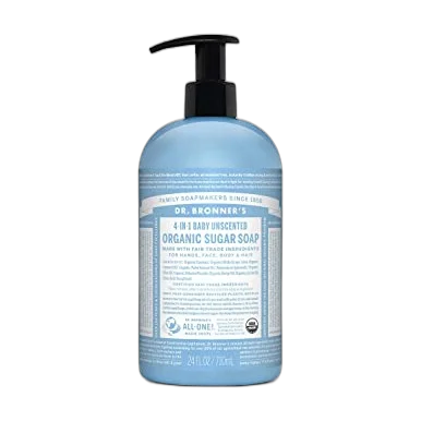 Baby Unscented Organic Sugar Soap