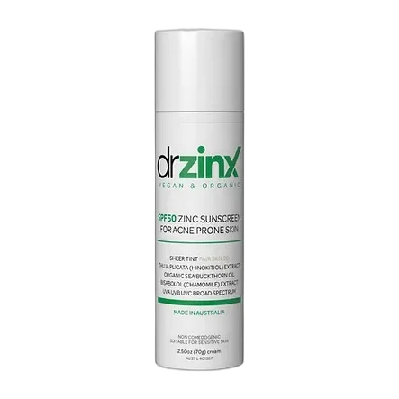 Organic Vitamin C Mineral Sunscreen SPF50 Zinc + Thuja (hinokitiol)