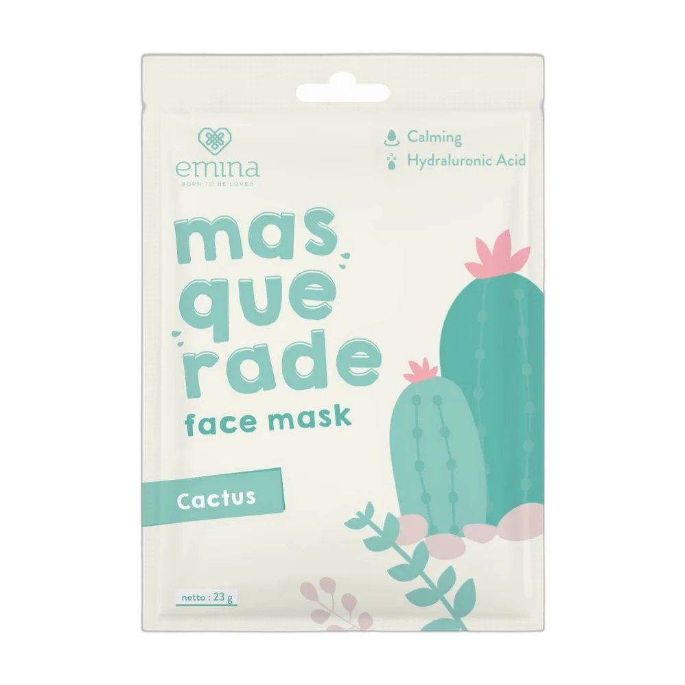 Masquerade Face Mask Cactus