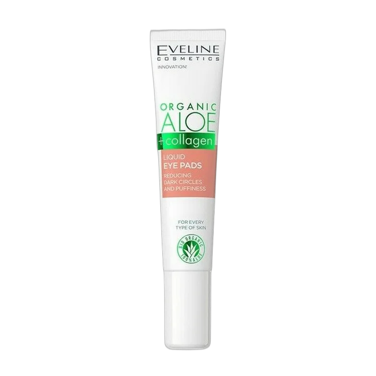 Organic Aloe + Collagen Liquid Eye Pads Reducing Dark Circles And Puffiness