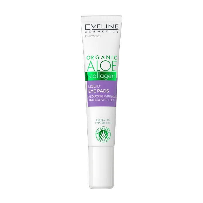 Organic Aloe + Collagen Liquid Eye Pads Reducing Wrinkles And Crow’s Feet