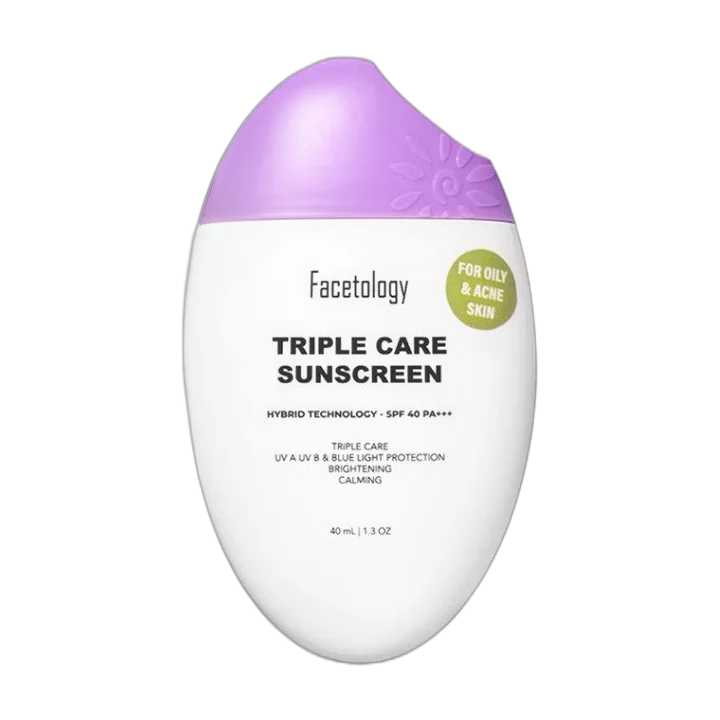 Triple Care For Oily Acne Prone Sunscreen SPF 40 Pa+++ Ingredients