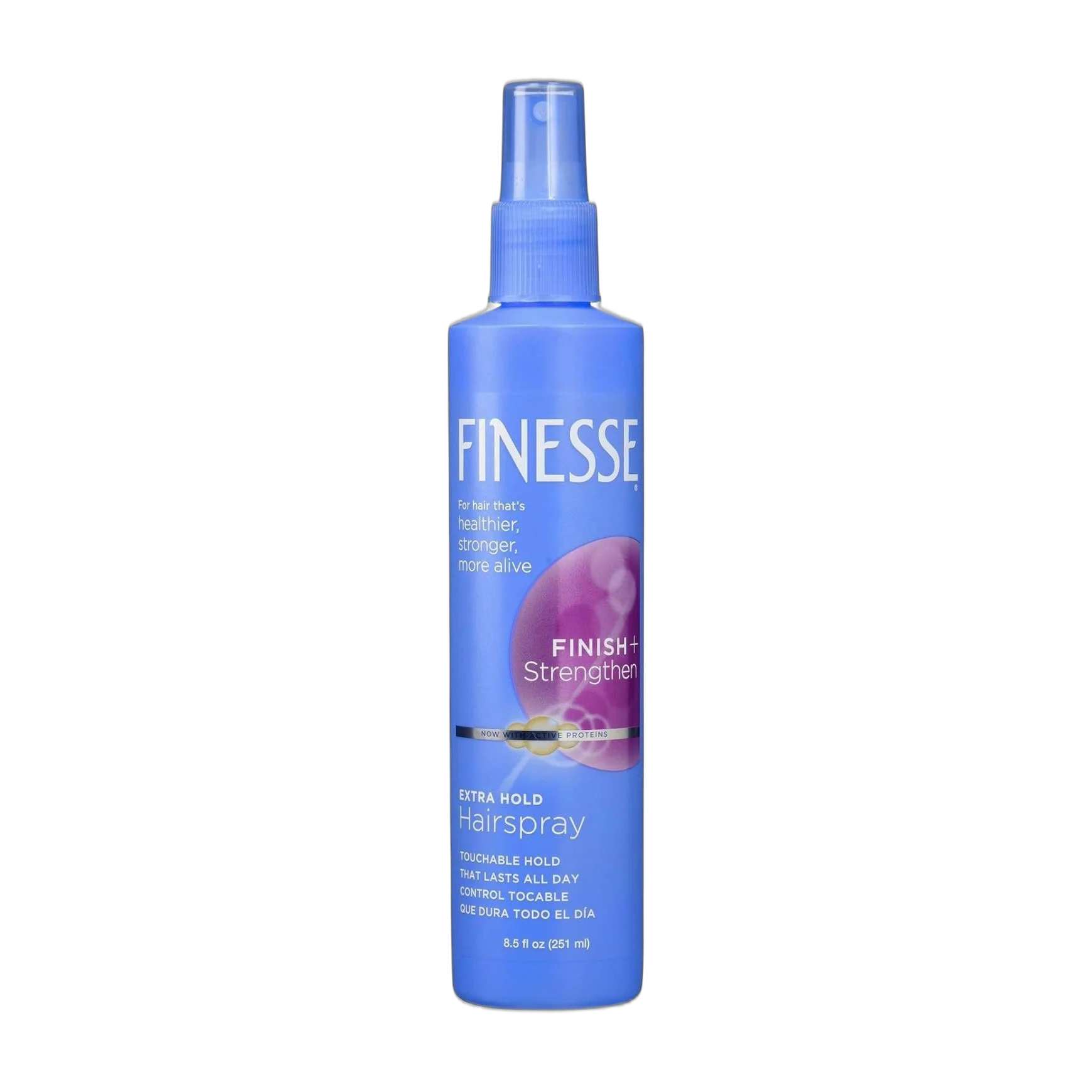 Finish + Strengthen Extra Hold Hair Spray, Non-aerosol