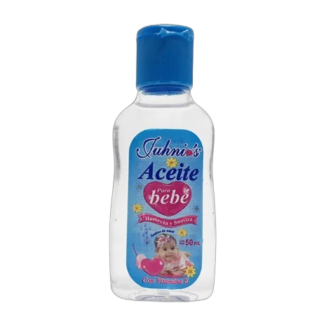 Baby oil with calendula, chamomile, aloe vera, and vitamin E that moisturizes and softens.
