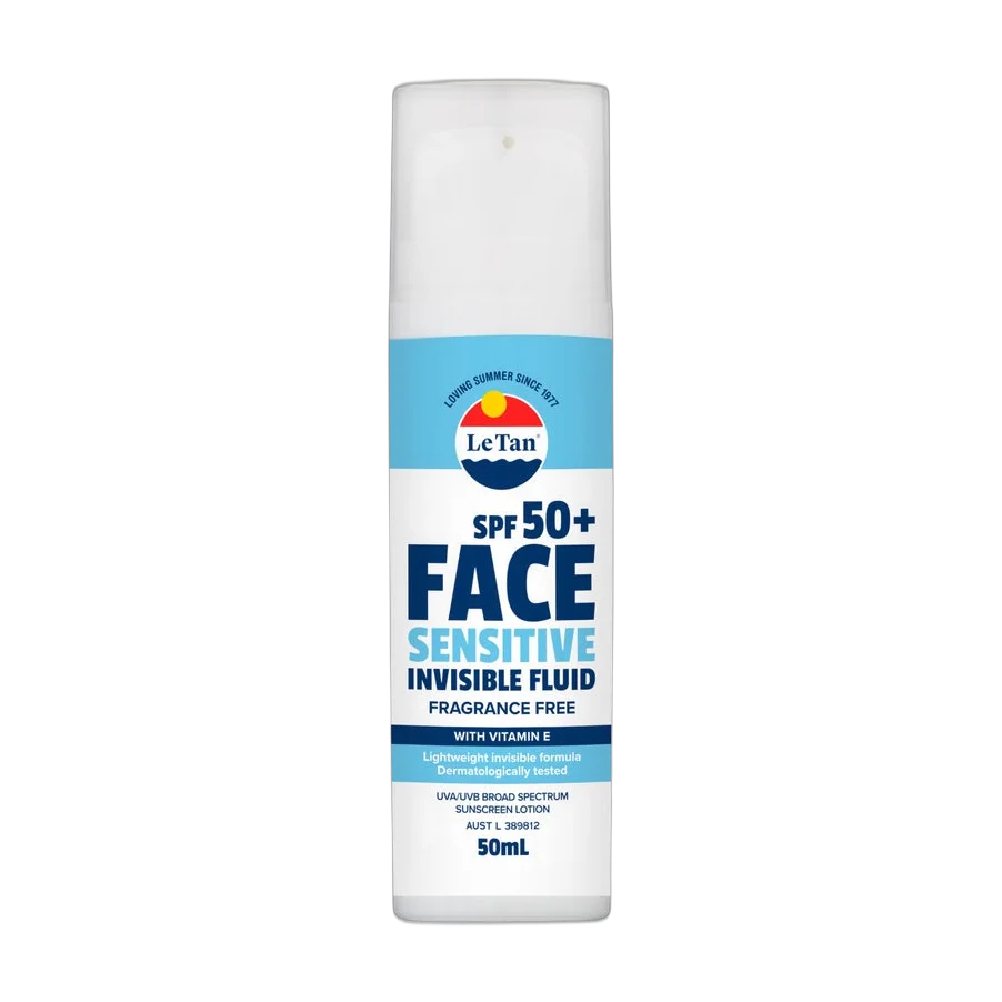 SPF50+ Sensitive Face Invisible Fluid