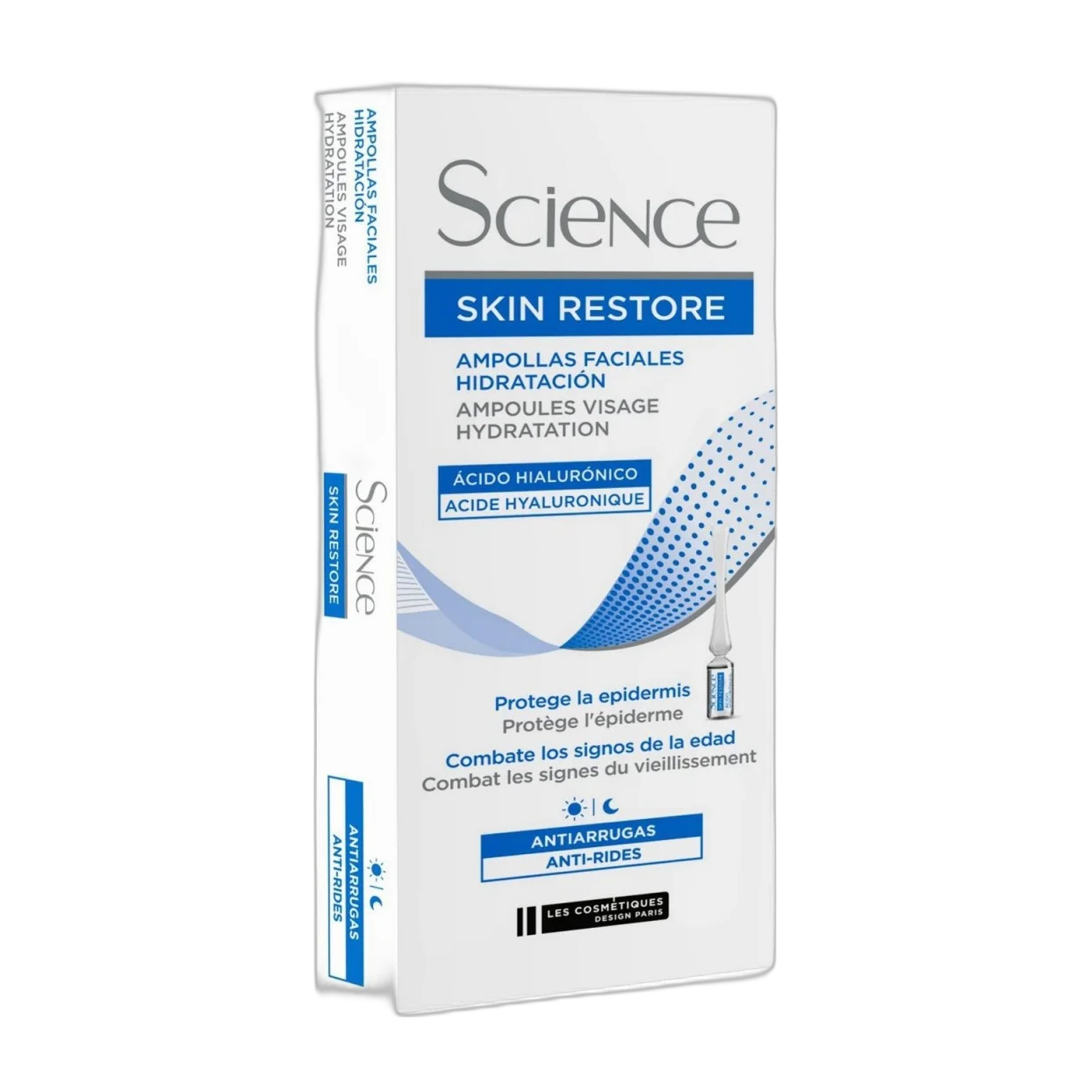 Science Ampollas Faciales Hidratación Ácido Hialurónico Skin Restore