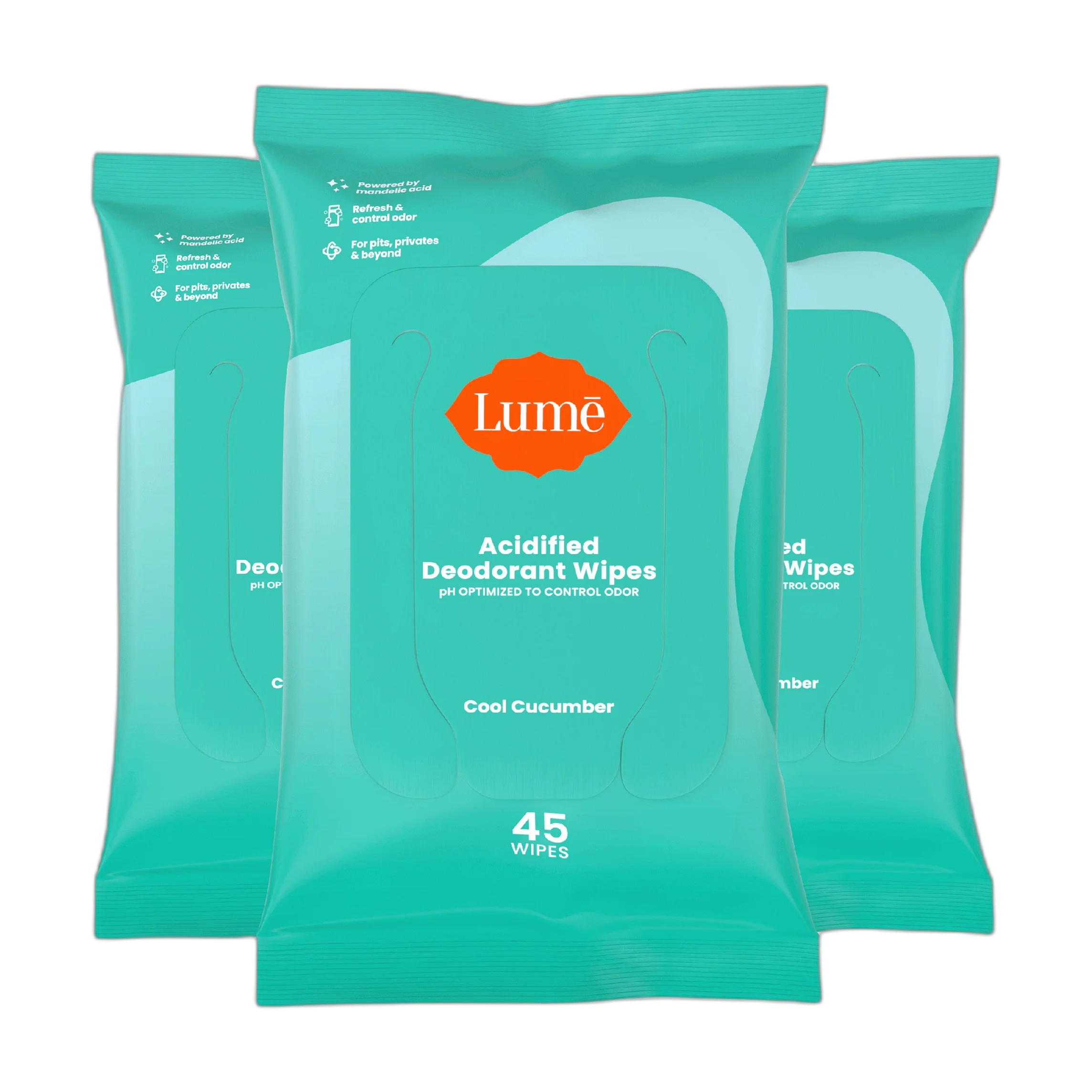 Acidified Deodorant Wipes