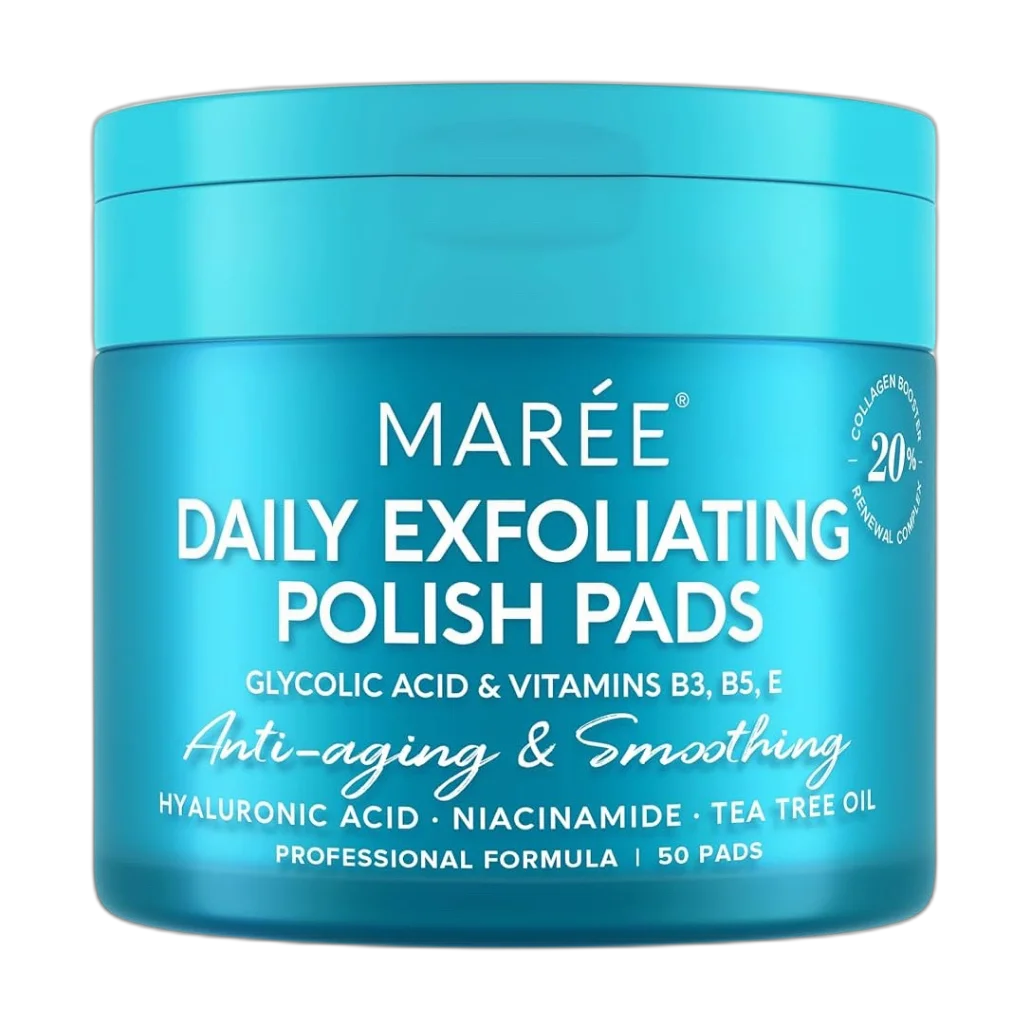 Daily Exfoliating Polish Pads Glycolic Acid And Vitamins B3, B5, E
