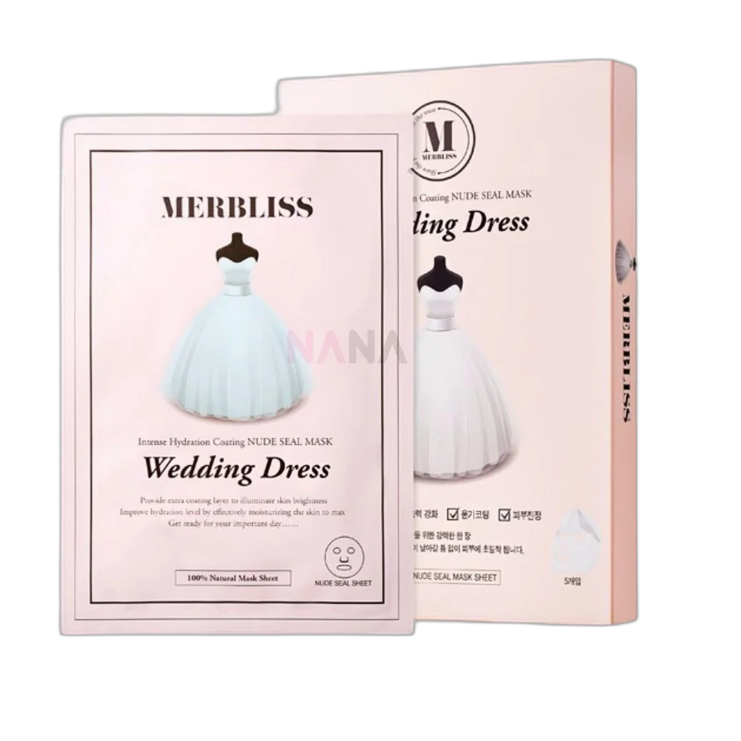 Wedding Dress Intense Hydration Coating Nude Seal Facial Sheet Mask