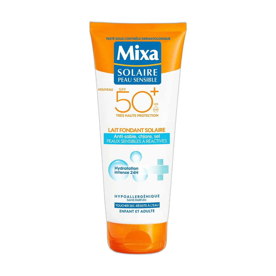 Lait Fondant Solaire Pour Peaux Réactives Spf 50+