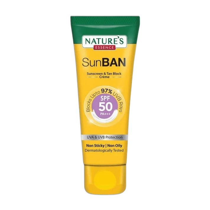 Sunban SPF 50 Pa+++ Sunscreen And Tan Block Créme