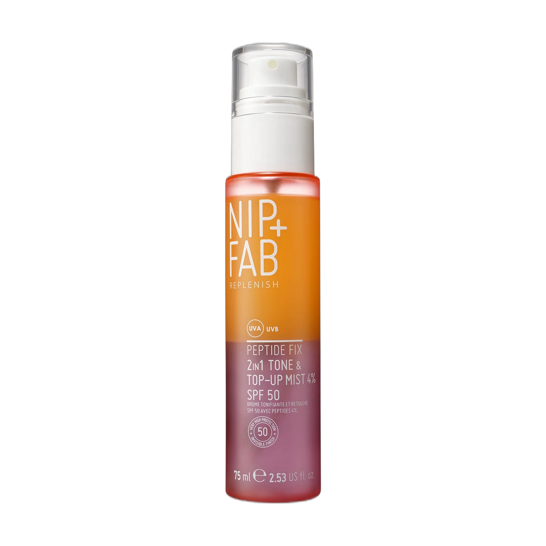 Peptide Fix 2-in-1 SPF 50 Tone + Top Up Mist 4%