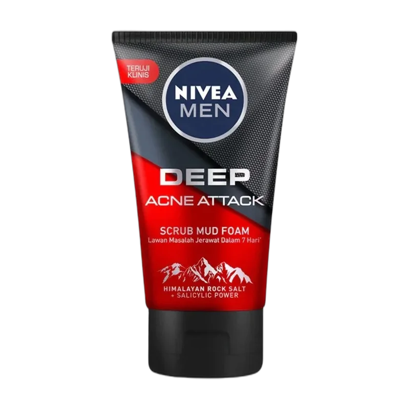 Deep Acne Attack Scrub Mud Foam Himalayan Rock Salt + Salicylic Acid