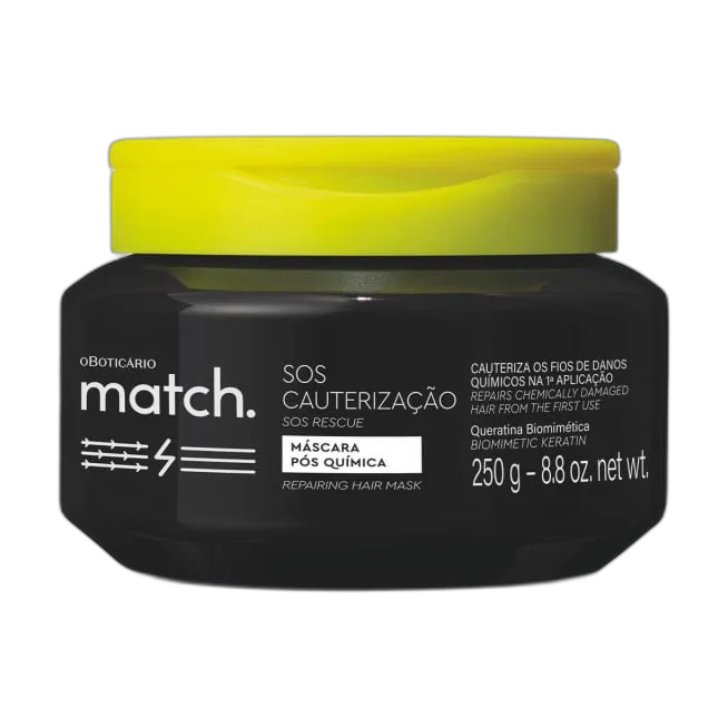 Máscara Capilar Pós-química Match SOS Cauterização