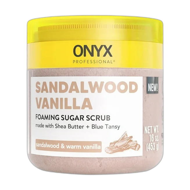 Foaming Body Scrub With Scrubber, Sandalwood Vanilla