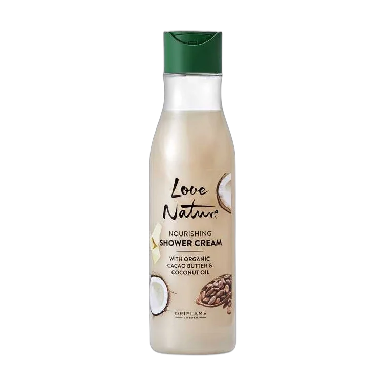 Love Nature Nourishing Shower Cream With Organic Cacao Butter & Coconut Oil