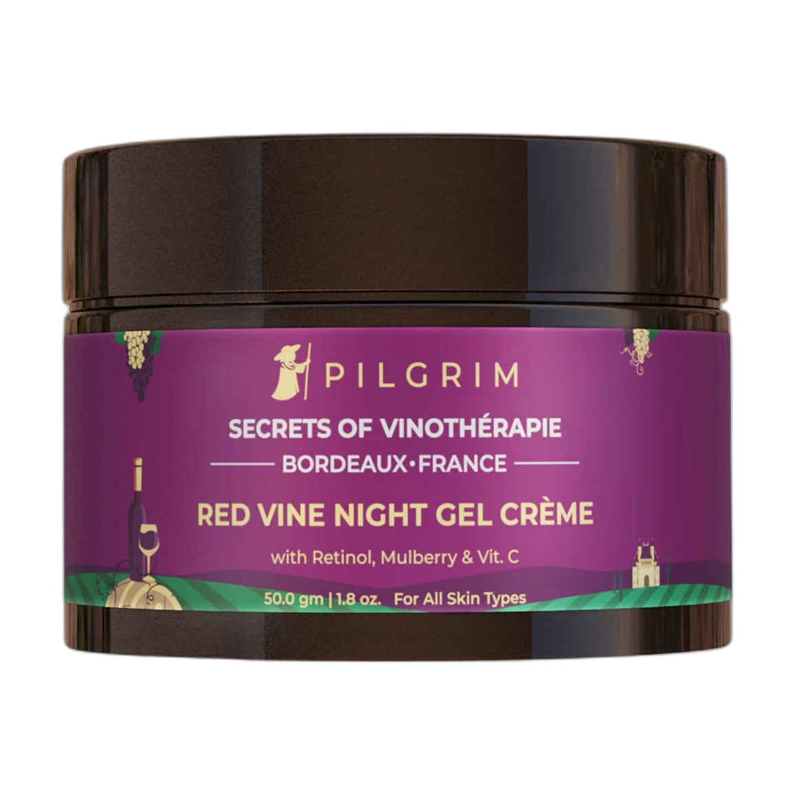 Red Vine Night Gel Creme With Retinol Mulberry And Vitamin C
