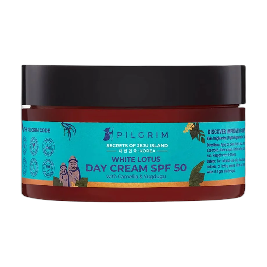 White Lotus Day Cream SPF 50 (pa+++) With Camellia & Yugdugu