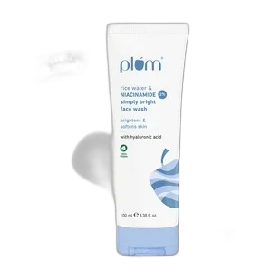Rice water & 2% niacinamide simply bright face wash