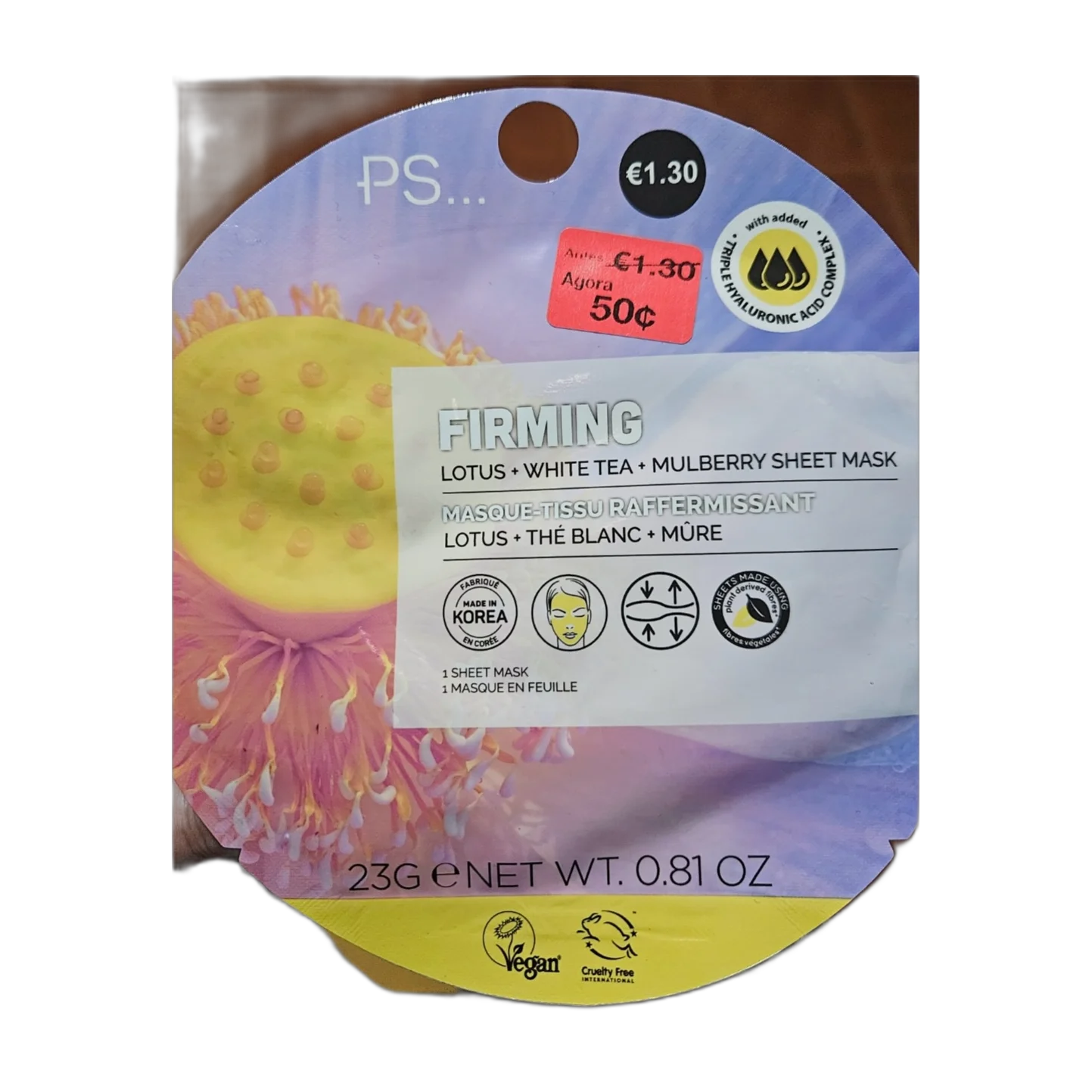 Firming Lotus+white Tea+mulberry Sheet Mask