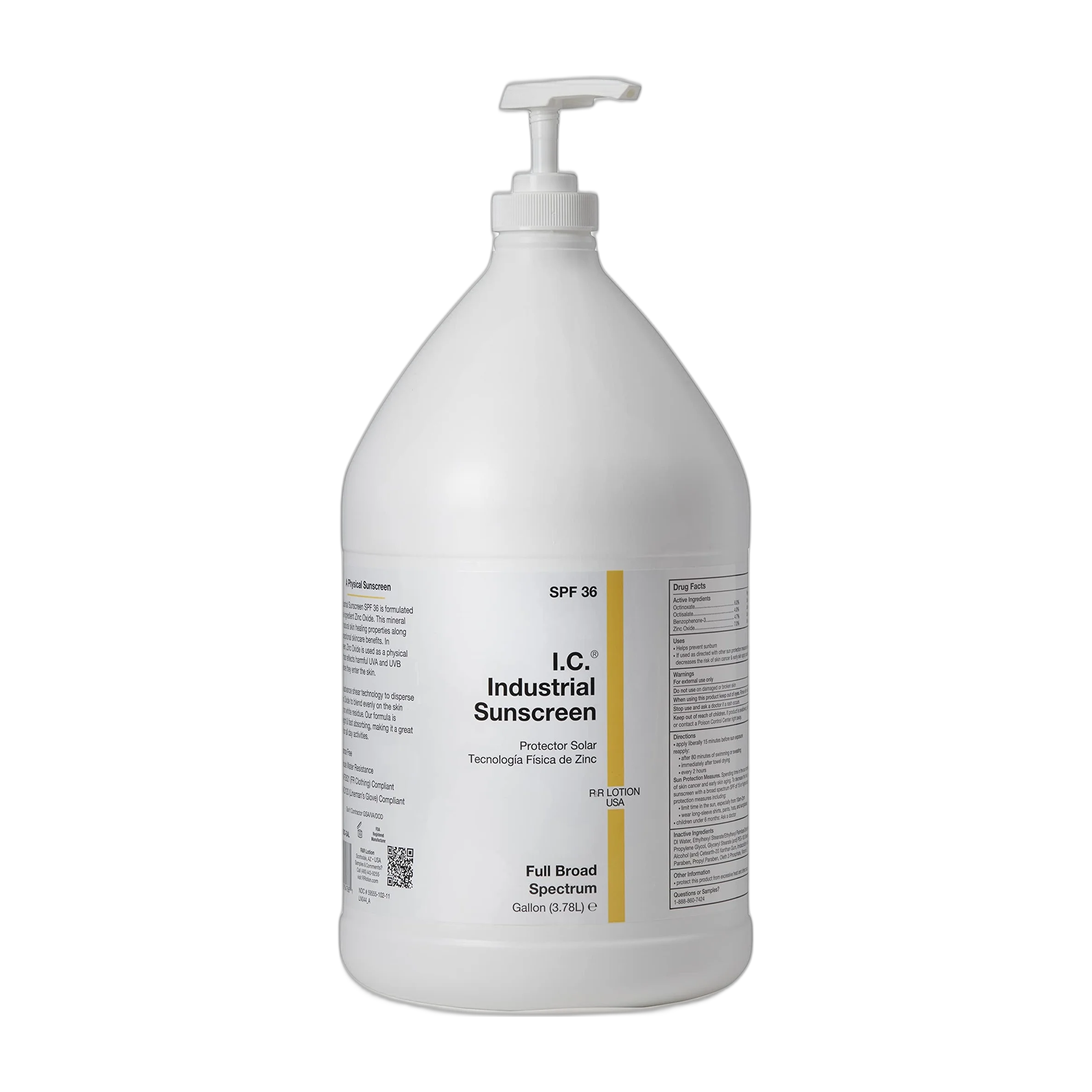 Industrial Zinc Oxide Sunscreen SPF 36