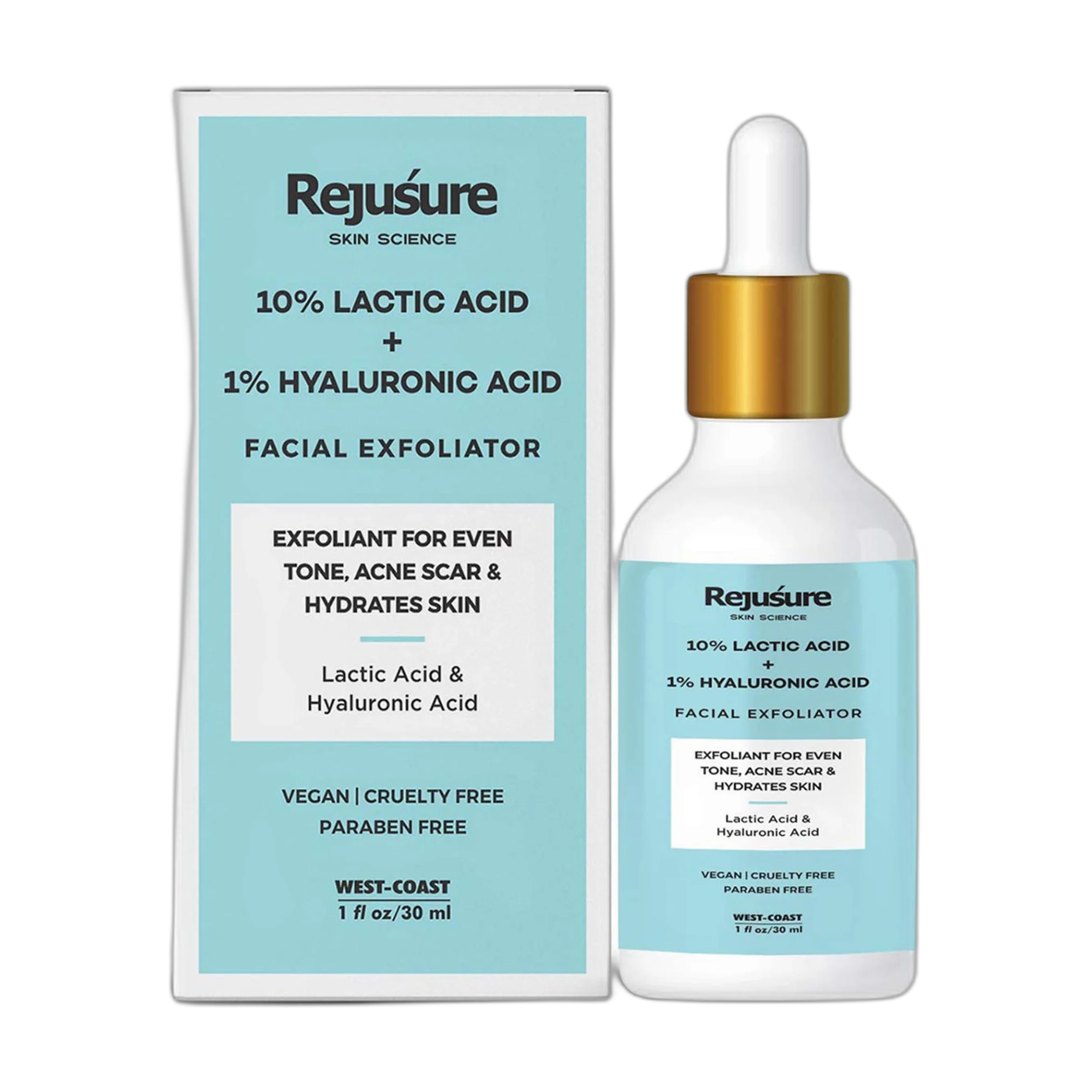 10% Lactic Acid Serum: Face Exfoliator For Glowing Skin