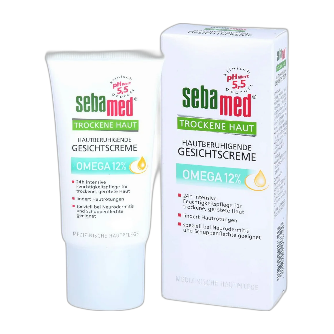 Hautberuhigende Gesichtscreme Omega 12%