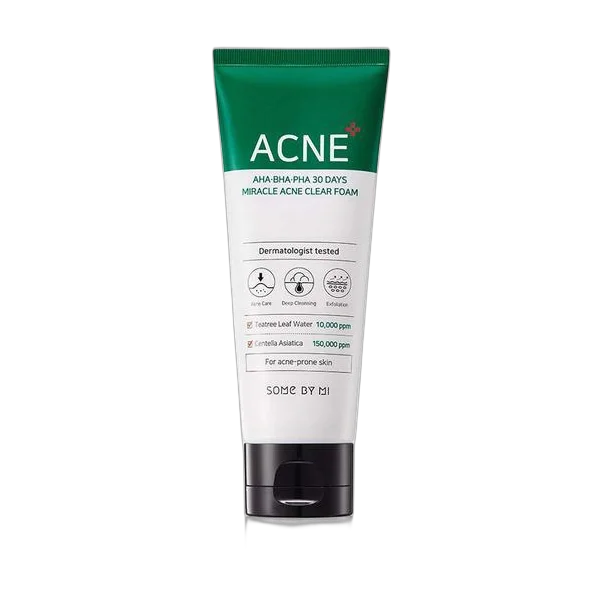 AHA,BHA,PHA 30 Days Miracle Acne Clear Foam