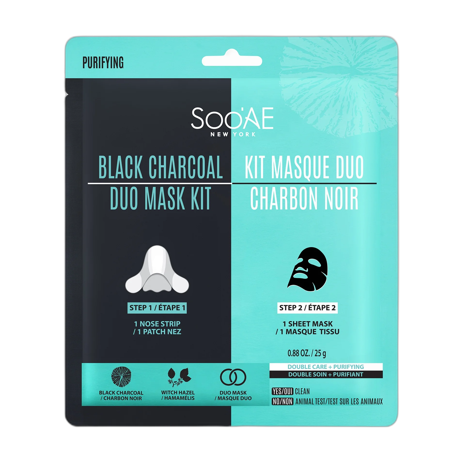 Black Charcoal Kit Masque Duo