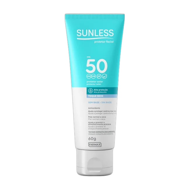 Protetor Solar Facial Sem Cor FPS 50