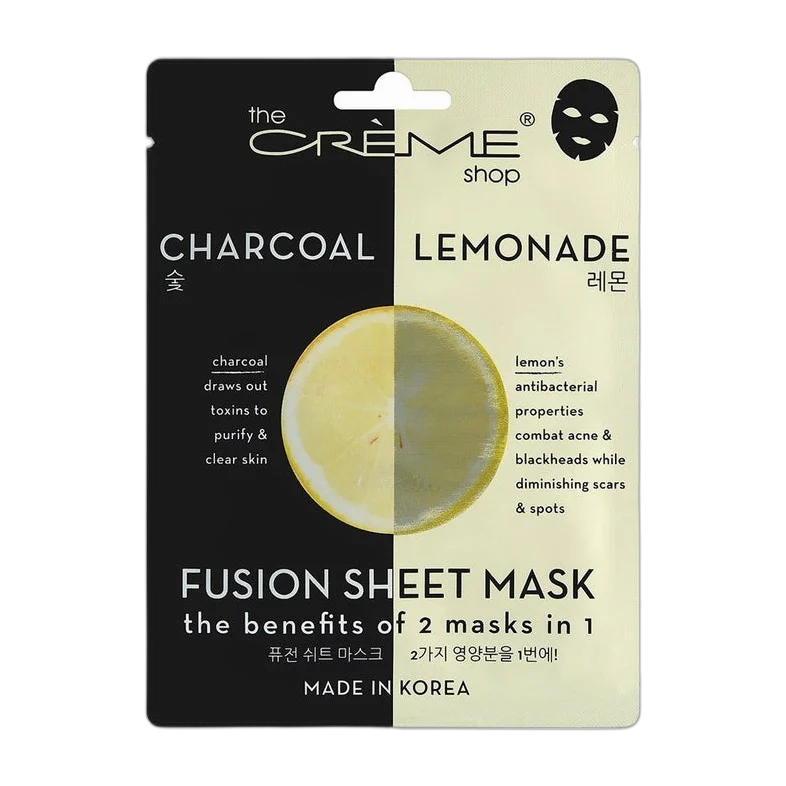 Charcoal & Lemonade Fusion Sheet Mask