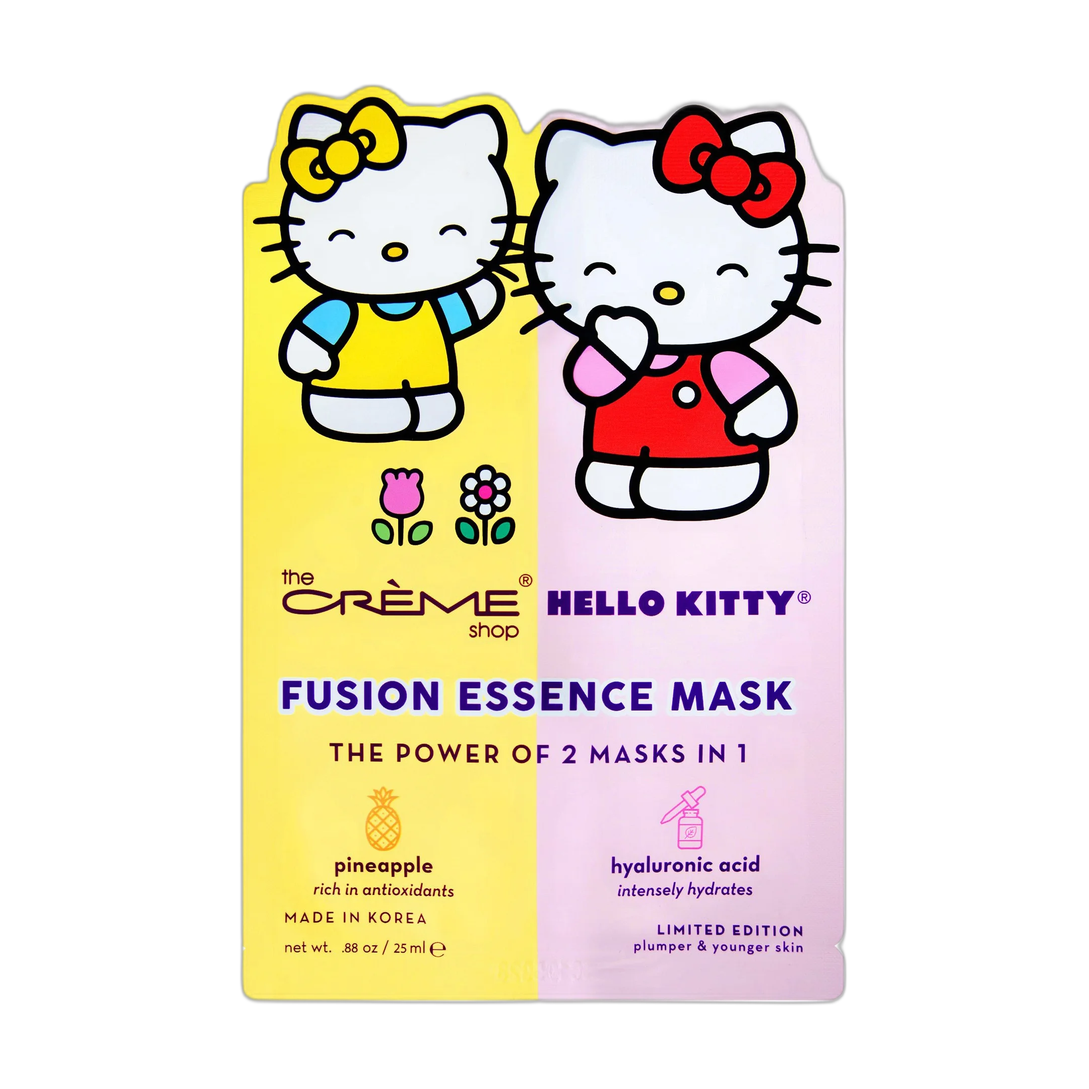 Hello Kitty & Mimi Pineapple & Hyaluronic Acid Fusion Sheet Mask